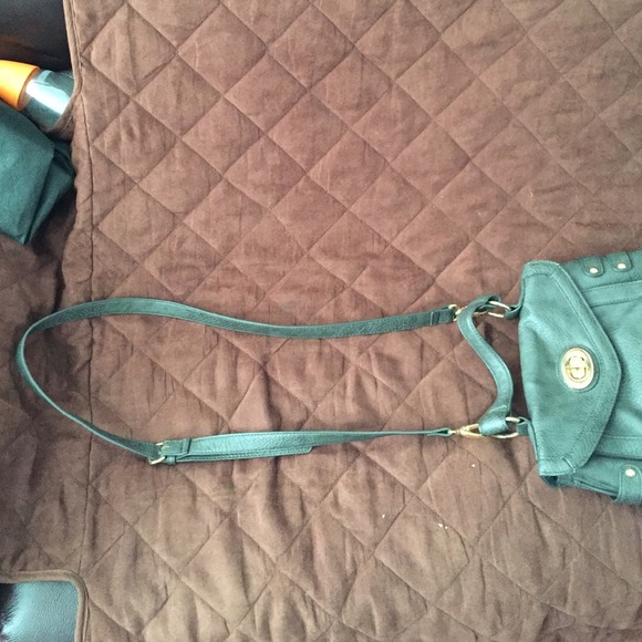 Olivia+joy dark grey purse with gold turn lock - Picture 3 of 4