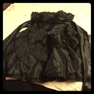 Masquerade formal black dress