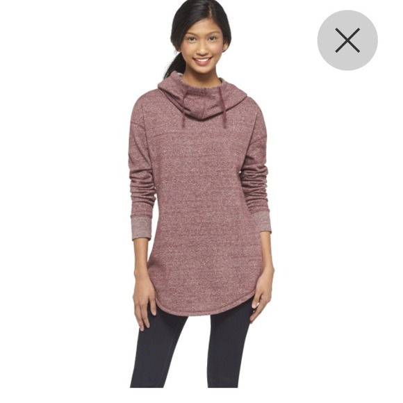 Red Leisure Hooded Tunic