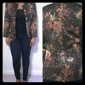 Vintage floral blazer