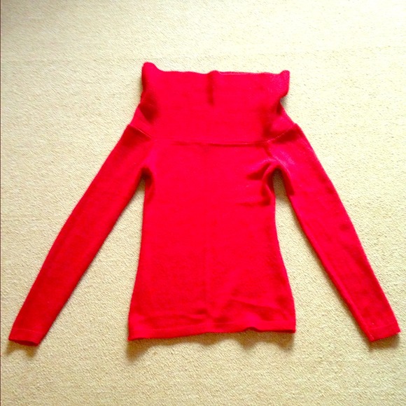 Red Charlotte Russe cowl neck top