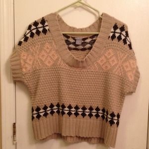 Tribal Accented Charlotte Russe Sweater Top!