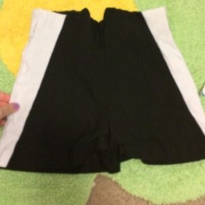 high waisted tuxedo shorts