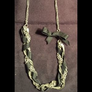 Black and silver necklace