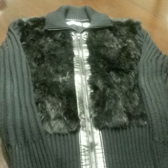 Black Zip up sweater