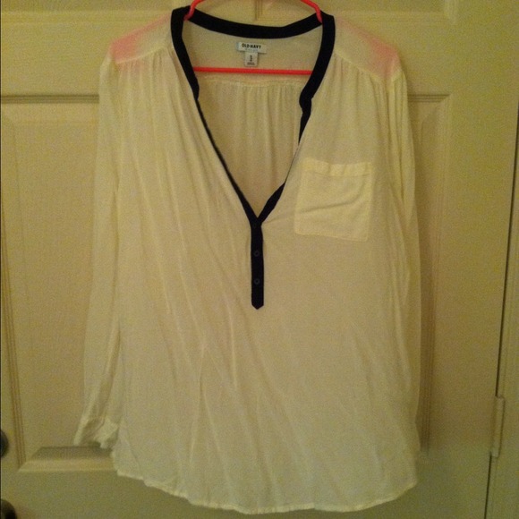 White blouse from Old Navy