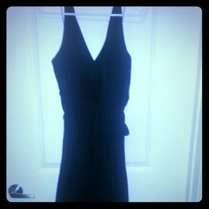 Black chiffon dress