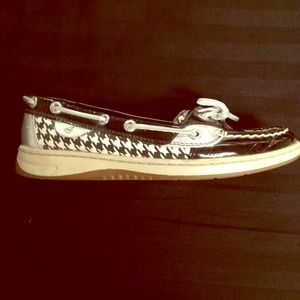 ✨black Friday flash sale✨ Black houndstooth sperry