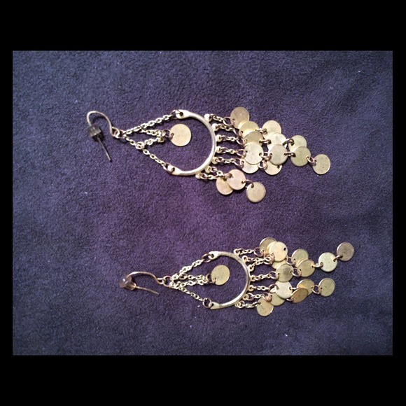 Gold earrings