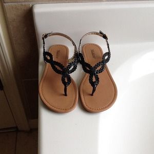 Braided gladiator sandals