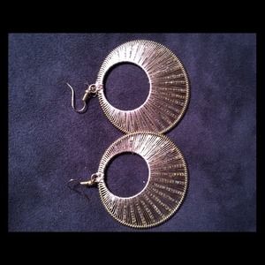 Brown and gold earrings