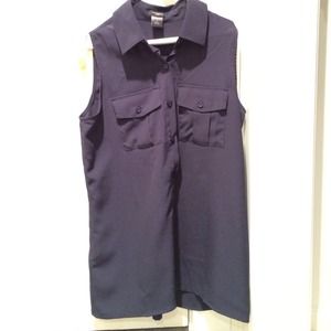Anne Taylor Button Down Tank
