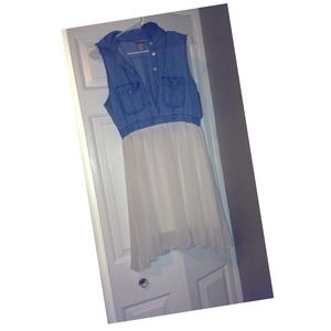 Collared Denim Dress