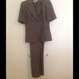 Tahari bloused blazer and matching trousers
