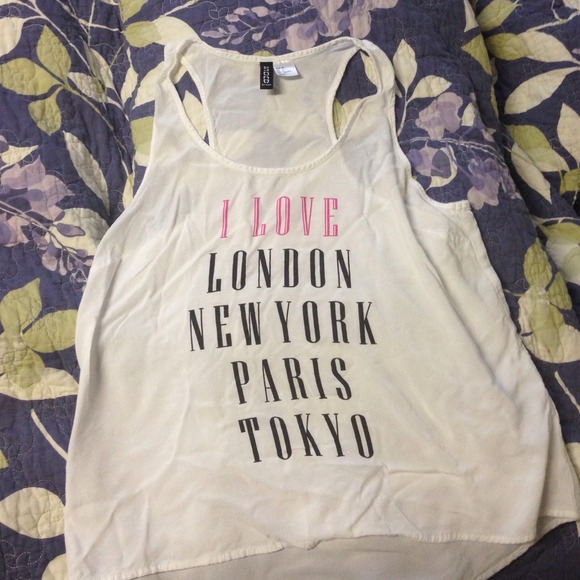 White flowy tank