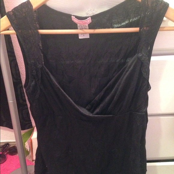 Black lace tank