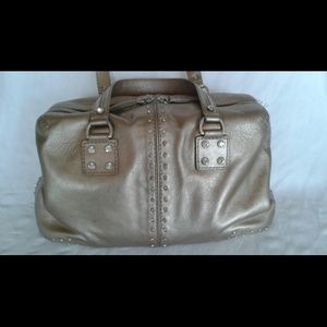 Michael Kors Gold Astor Satchel