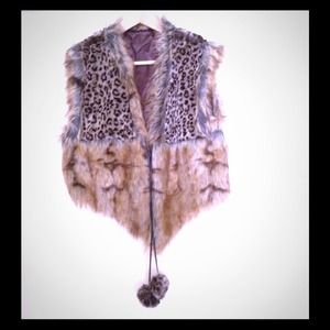 Faux fur vest