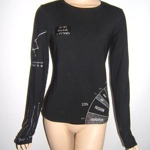 Moschino 6 Rare You can't Judge a Girl vintage top