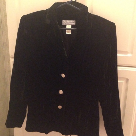 Black velvet jacket