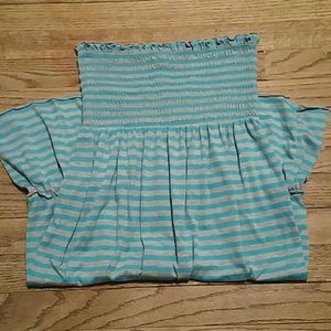 Strapless striped dress!