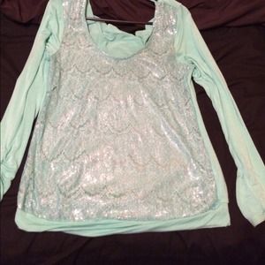 Sequined top!