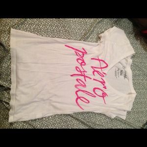 White and Pink V-Neck