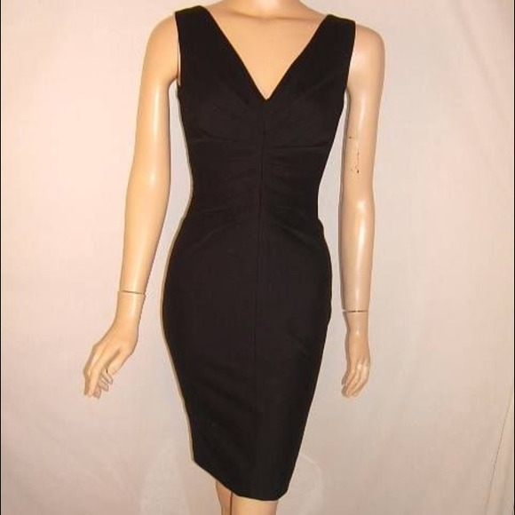 New Versace 4 sexy hourglass black dress NWT