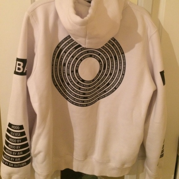 Hood By Air (HBA) white hooded sweatshirt - Picture 3 of 4
