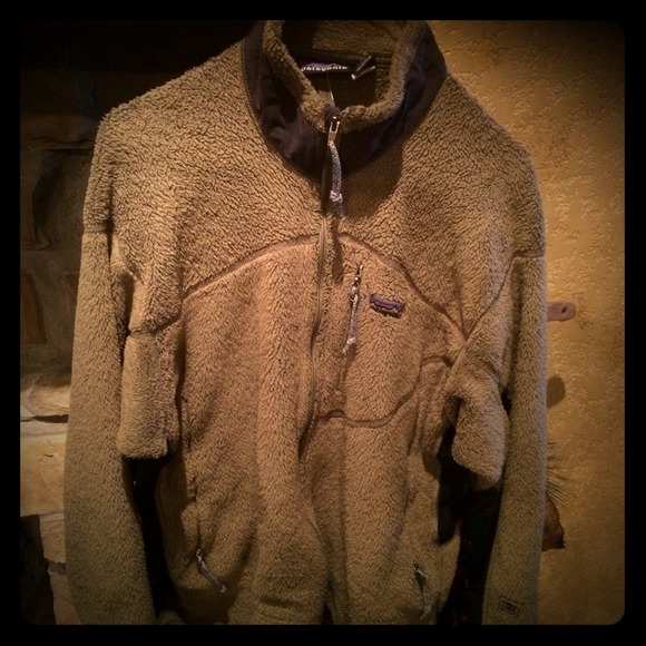 Men's Patagonia fuzzy fleece jacket