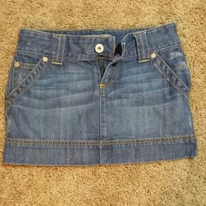 Jean mini skirt