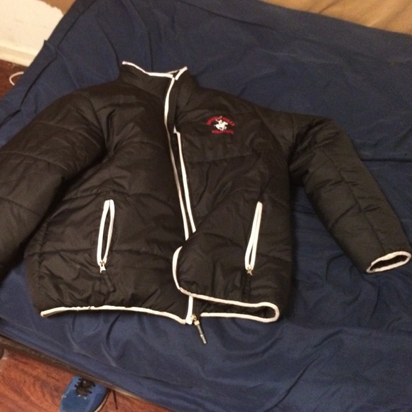 Black polo coat