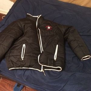 Black polo coat