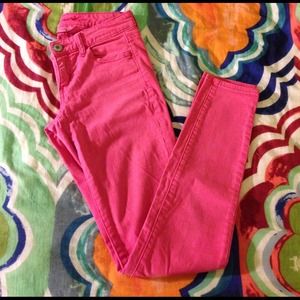Pink jeggings