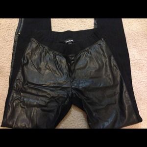 Faux leather leggings