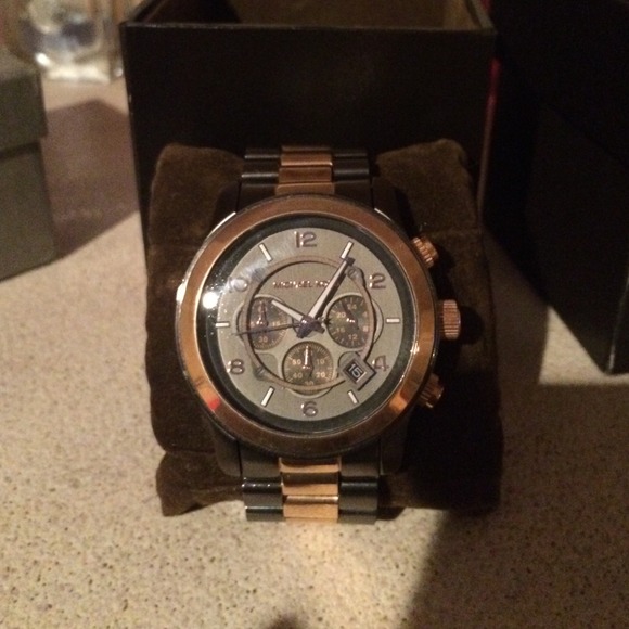 ***** SOLD +***** MK two toned women's watch