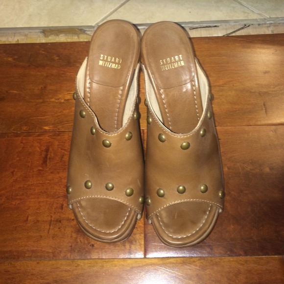 Stuart Weitzman Mule sandals.