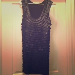 BCBG MAX AZRIA Satin Flapper Dress