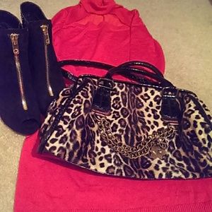 Animal print handbag