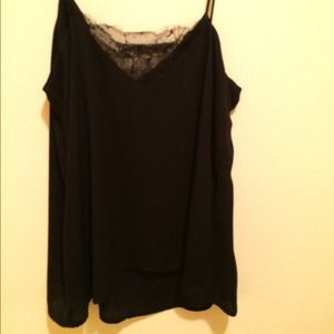Black lace tank