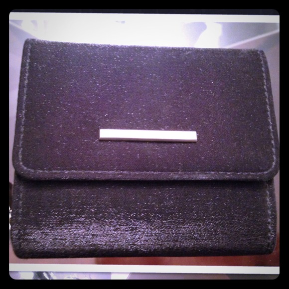 Black shimmer wallet - NWOT