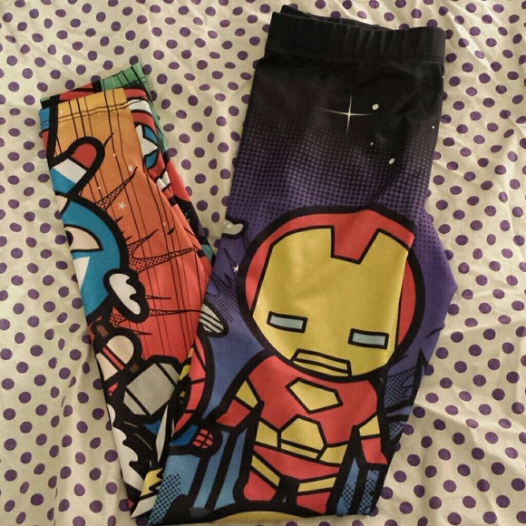 NWOT Comic Super Hero leggings - Picture 2 of 3