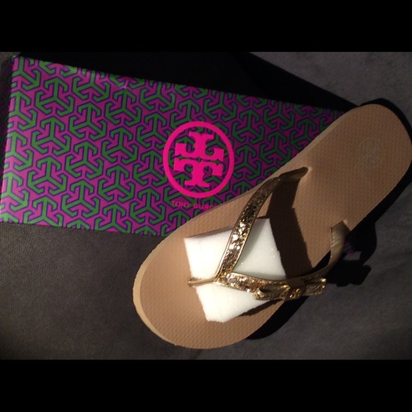 Tory Burch Sequined Thong Flip Flop New In Box/10