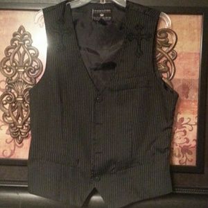 Men's pinned stripped cross vest from The Buckle