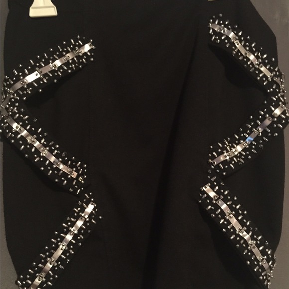 Black short skirt