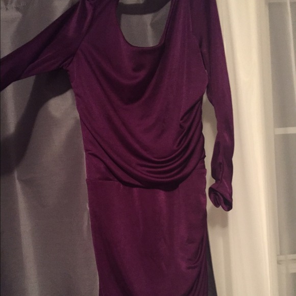 Purple shirt dress