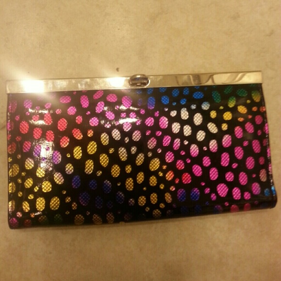 Colorful clutch purse