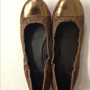 Tory Burch Bronze flats