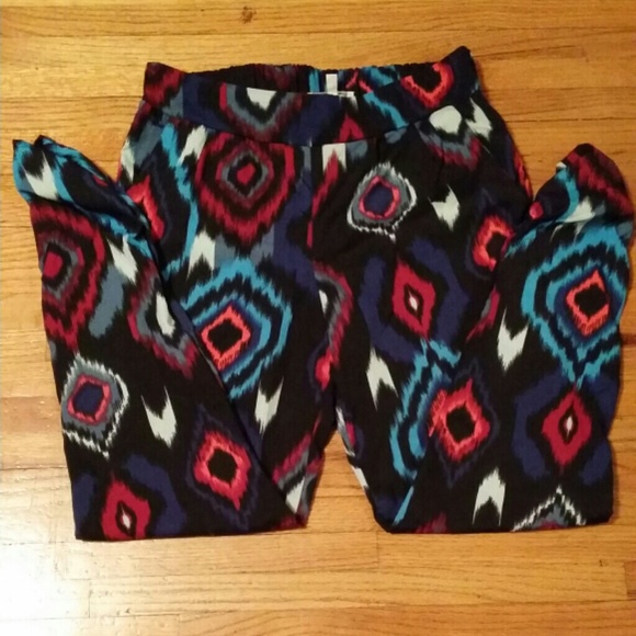 Abstract fashion pants
