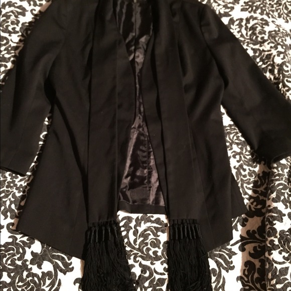 Black Blazer with Tassels from MM Couture - $10